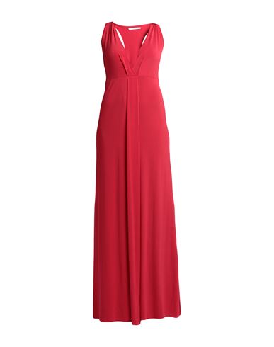 Francesca Ferrante Woman Maxi Dress Red Size S Polyester, Lyocell