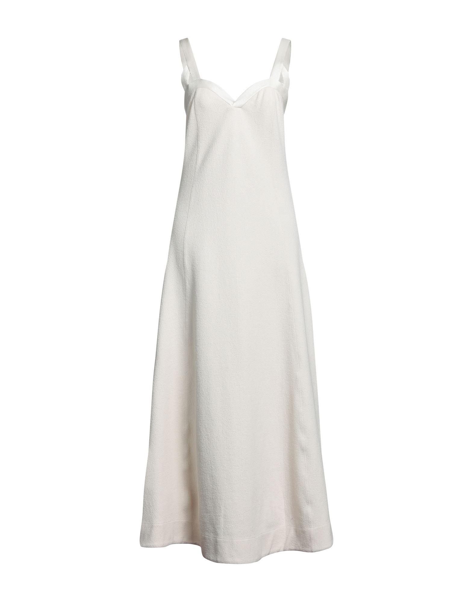 Jil Sander Long Dresses In White