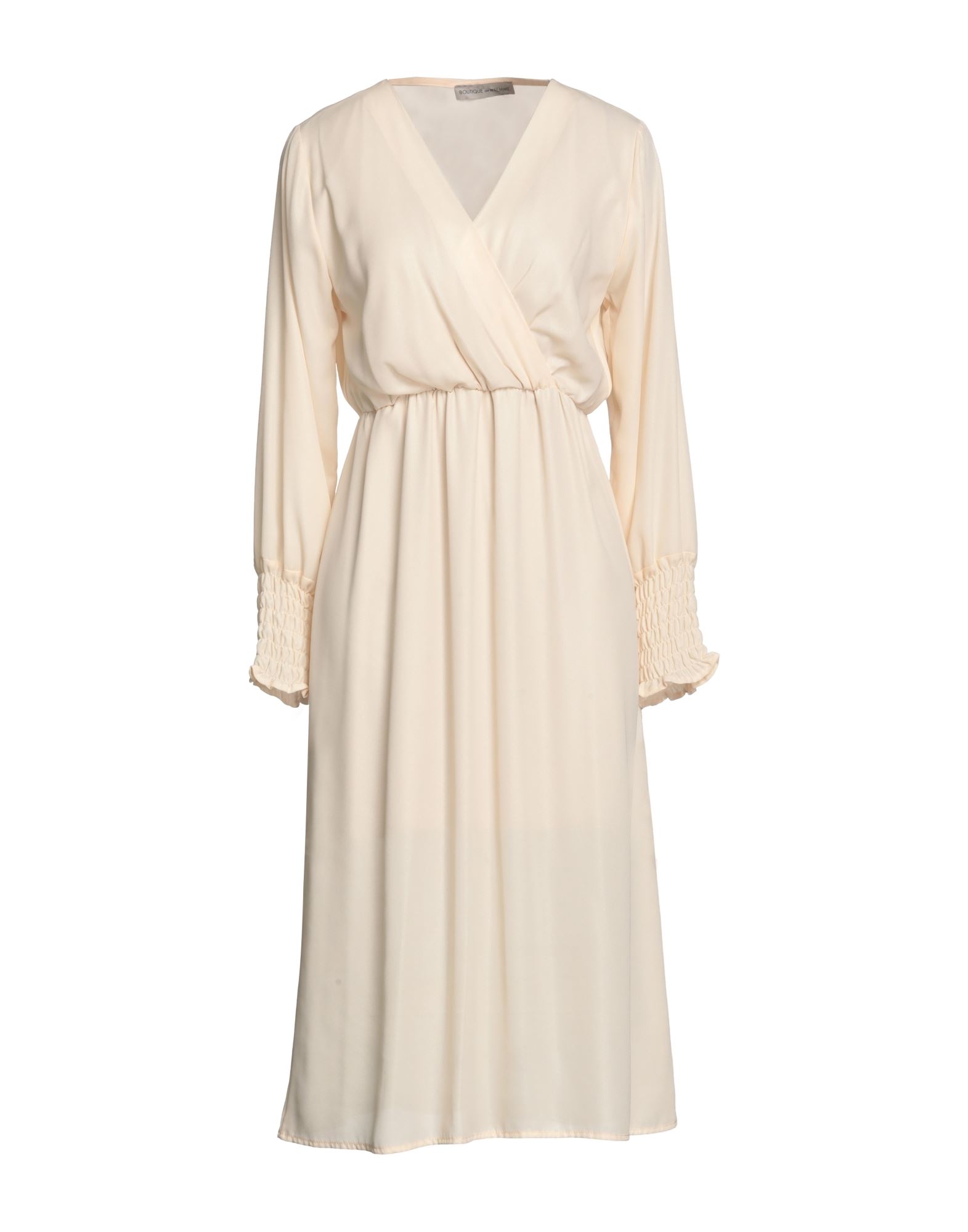 Boutique De La Femme Midi Dresses In White