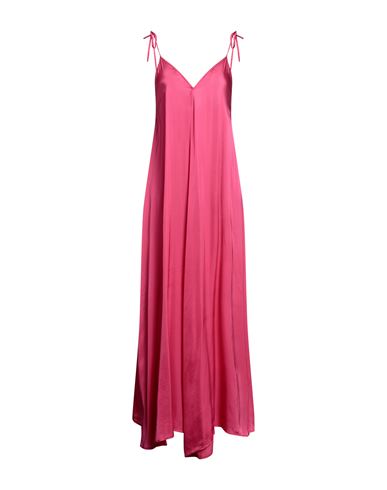 Vicolo Woman Long Dress Fuchsia Size M Viscose In Pink
