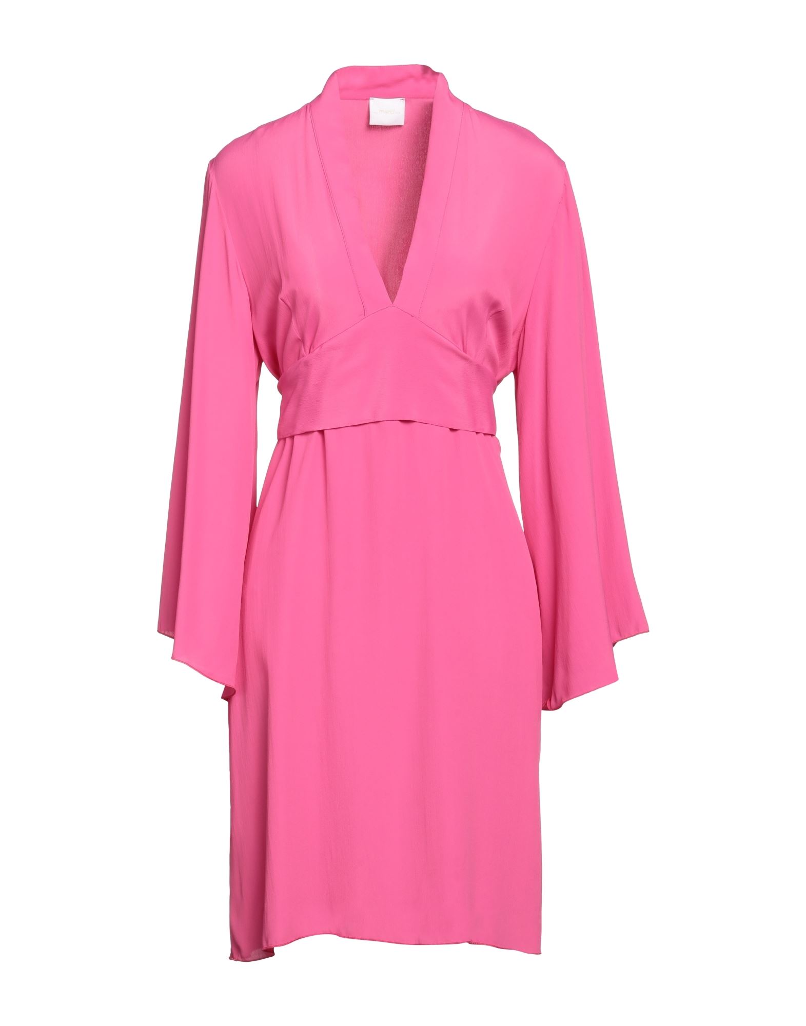 Merci .., Woman Mini Dress Fuchsia Size 8 Acetate, Silk In Pink