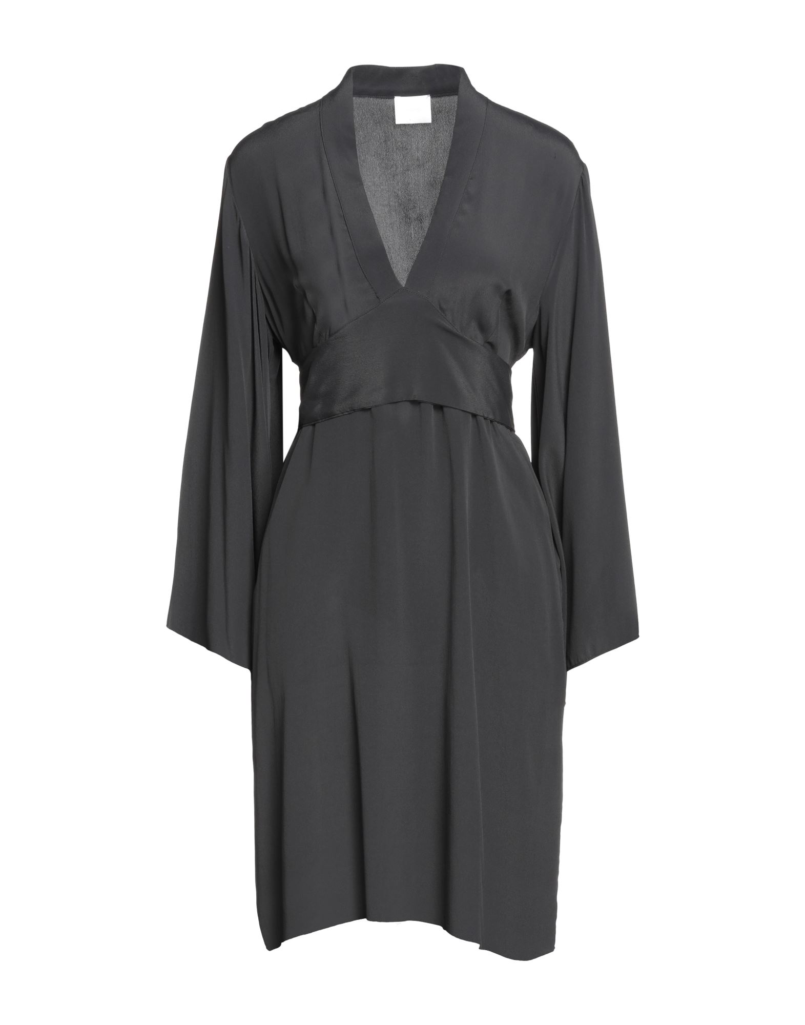 Merci .., Woman Short Dress Black Size 8 Acetate, Silk