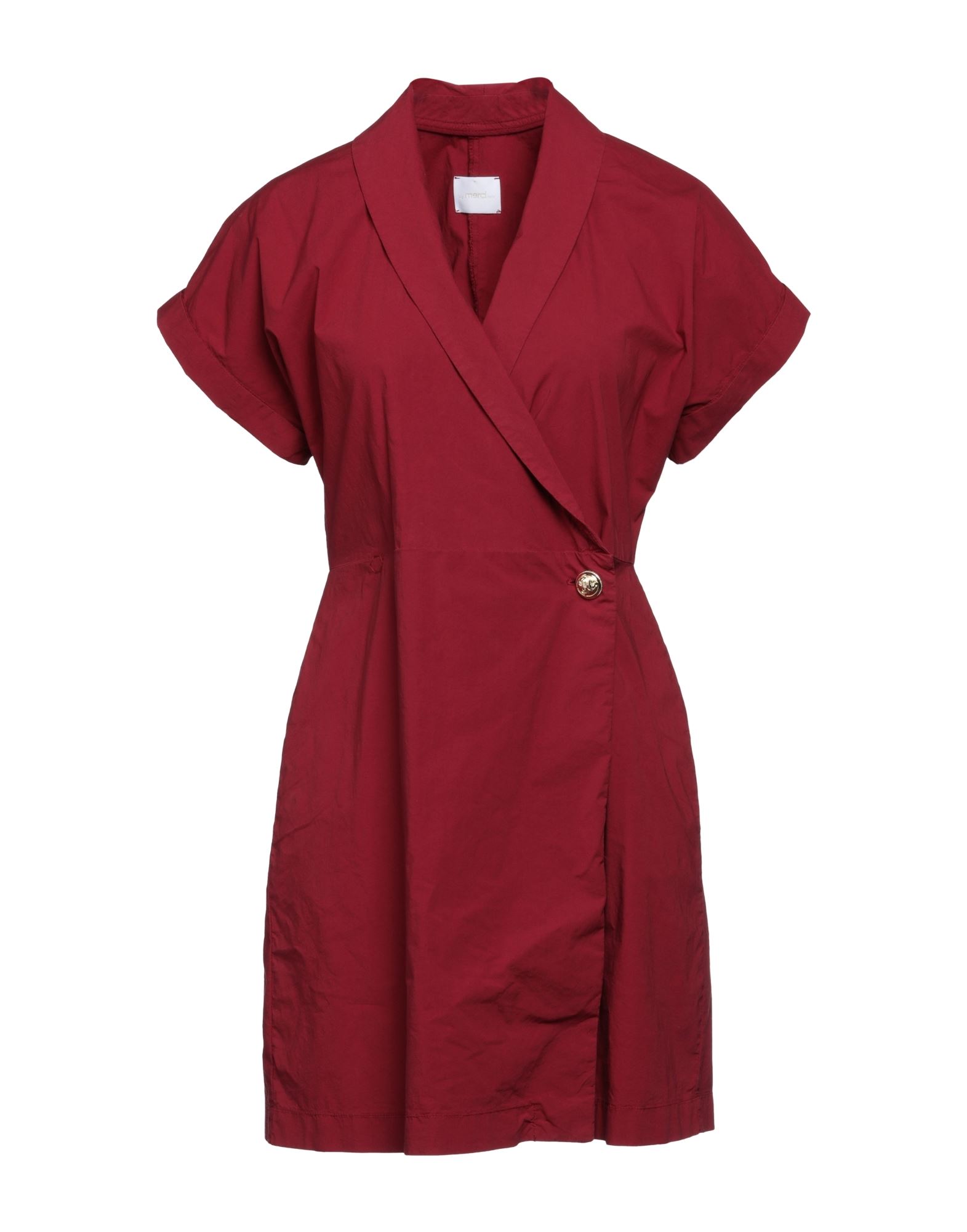 Merci .., Woman Mini Dress Brick Red Size 6 Cotton, Elastane