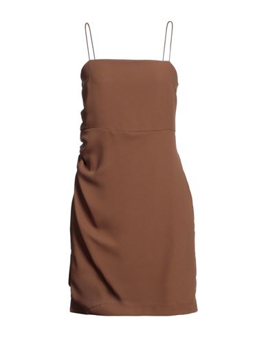 Merci .., Woman Mini Dress Brown Size 8 Polyester