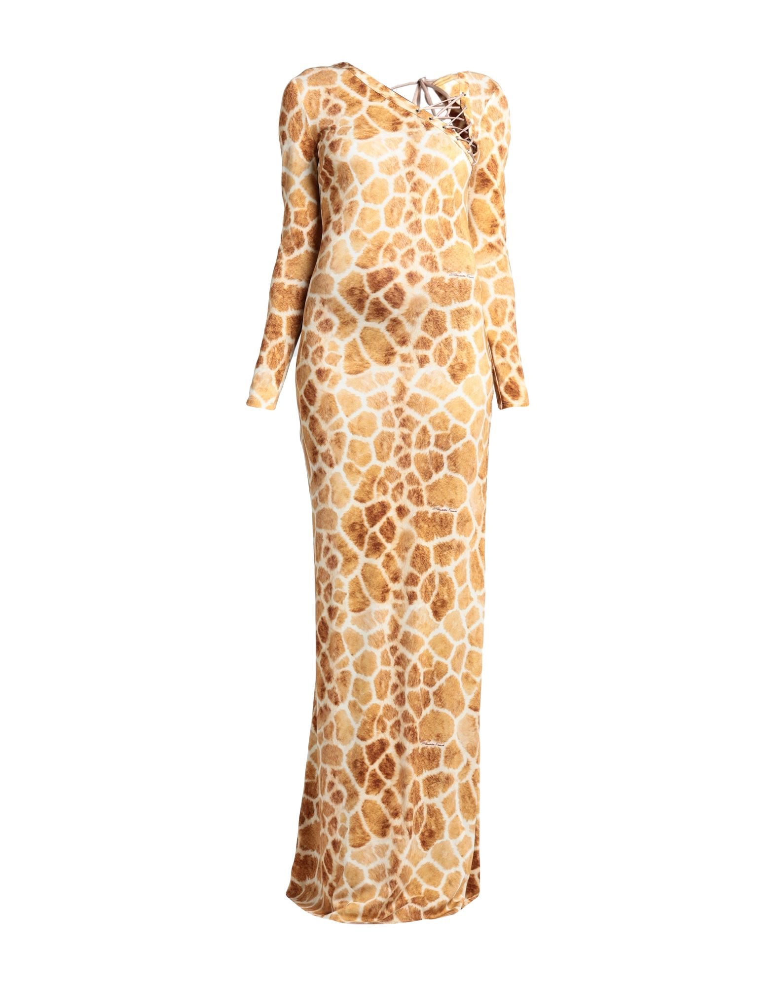 Elisabetta Franchi Long Dresses In Camel