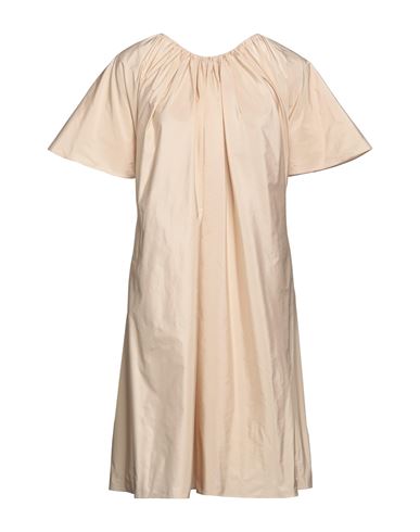 Les Copains Woman Midi Dress Beige Size 6 Polyester