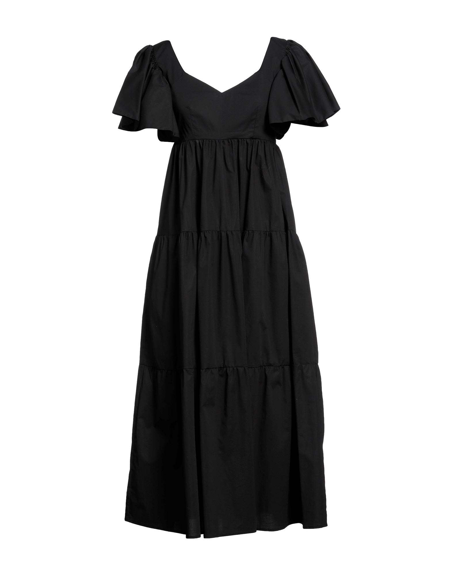 Shop Jijil Woman Maxi Dress Black Size 8 Cotton, Elastane