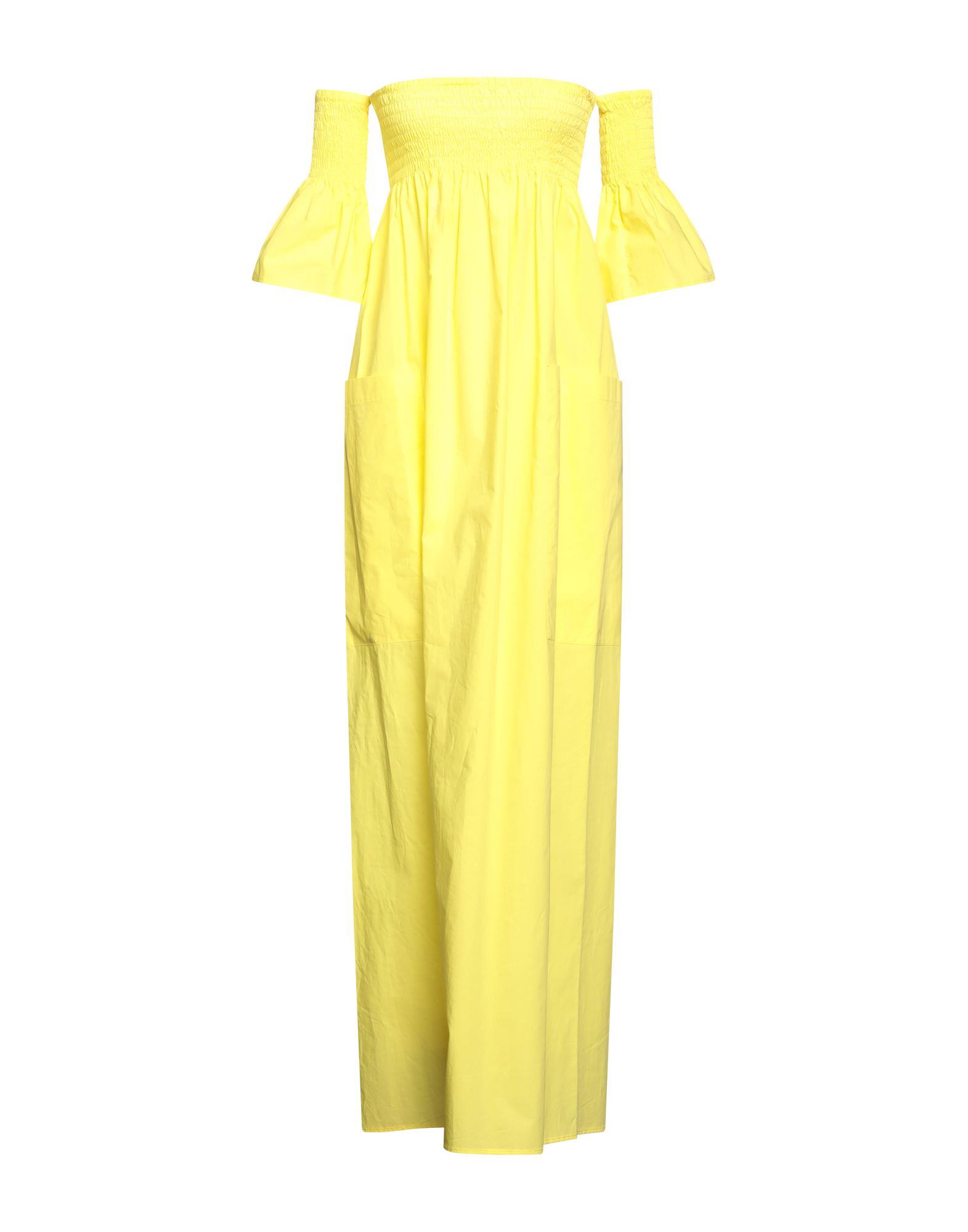Semicouture Long Dresses In Yellow
