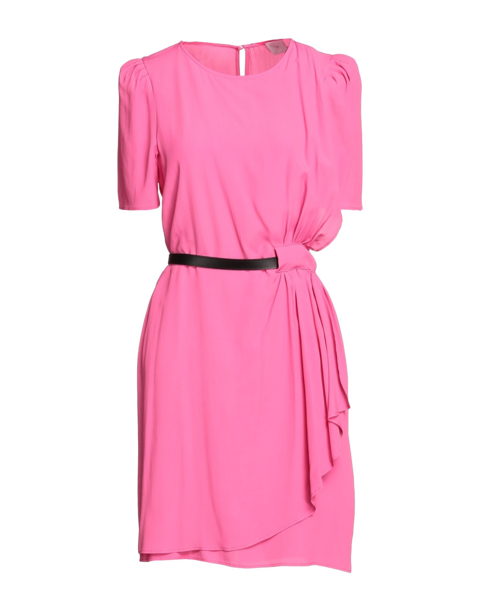 Merci .., Woman Mini Dress Fuchsia Size 2 Acetate, Silk In Pink