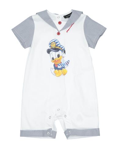 Shop Monnalisa Newborn Boy Baby Jumpsuits & Overalls White Size 1 Cotton