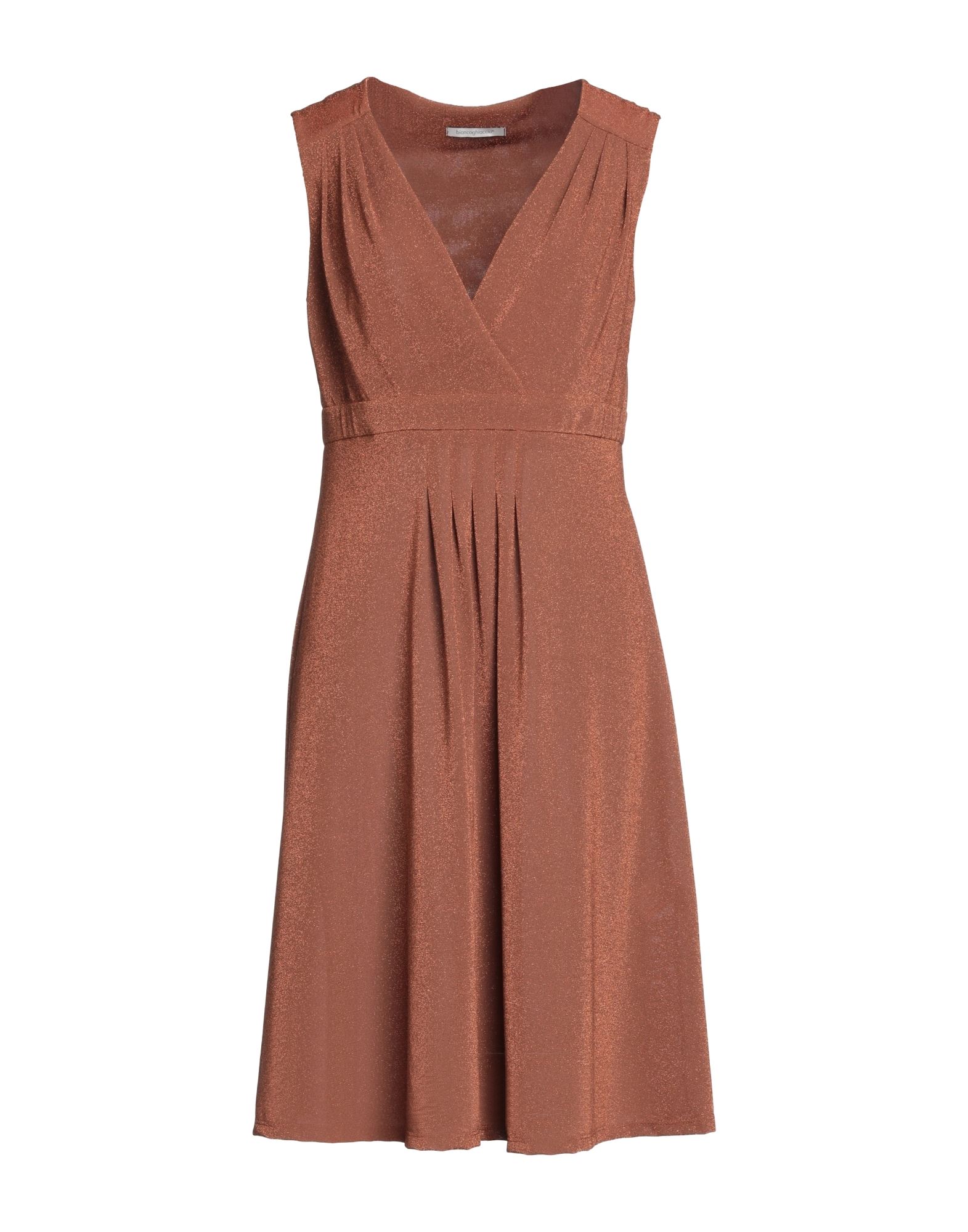 Biancoghiaccio Midi Dresses In Brown