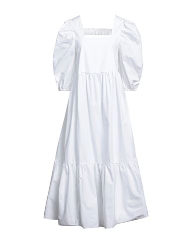 Mariuccia Woman Long Dress White Size M Cotton