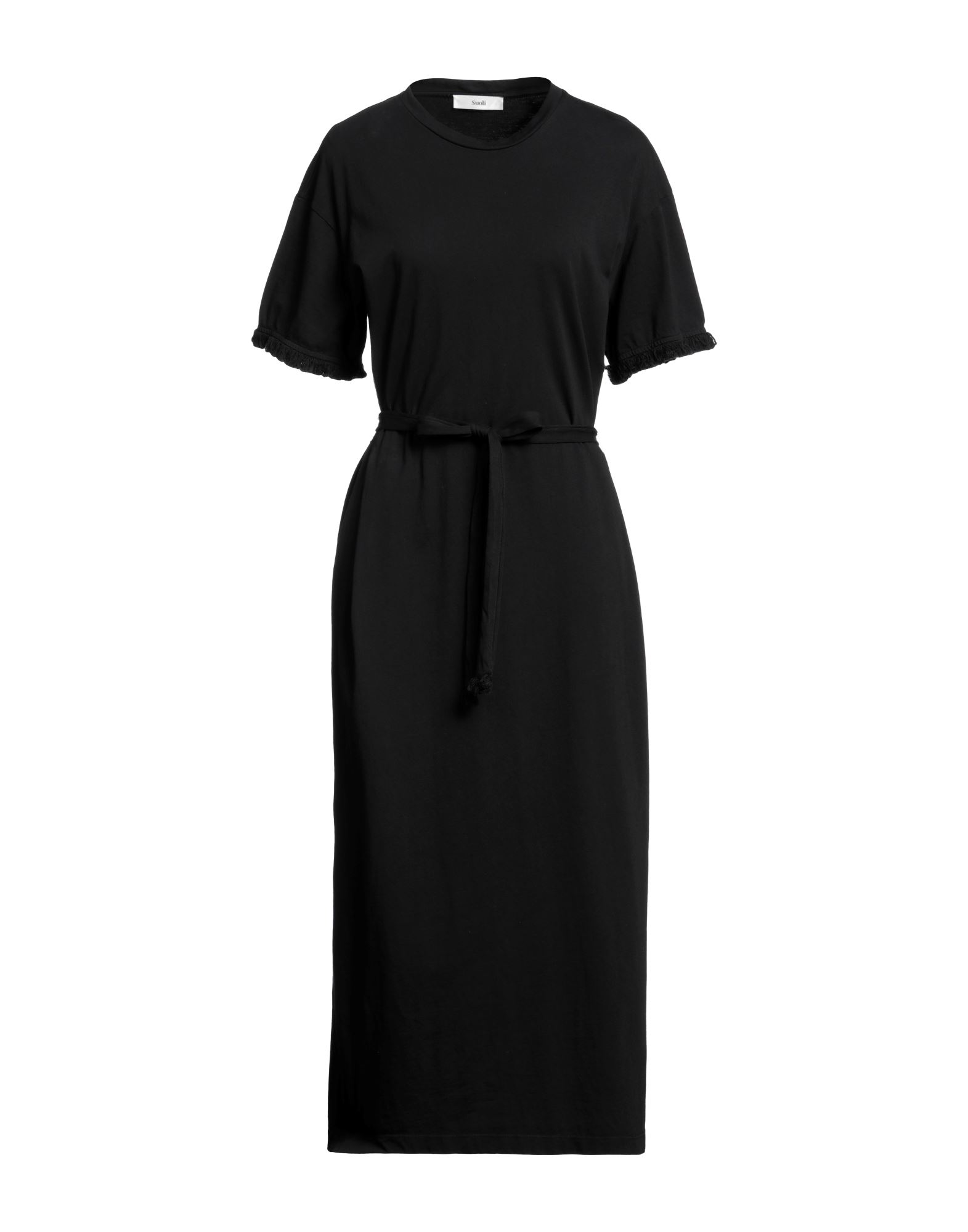 Suoli Midi Dresses In Black