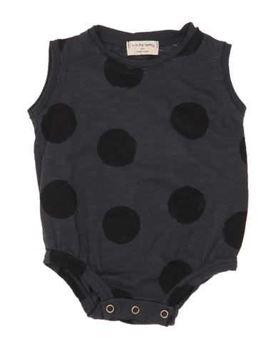 1+ In The Family 1 + In The Family Newborn Girl Baby Bodysuit Lead Size 3 Cotton, Elastane In Gray