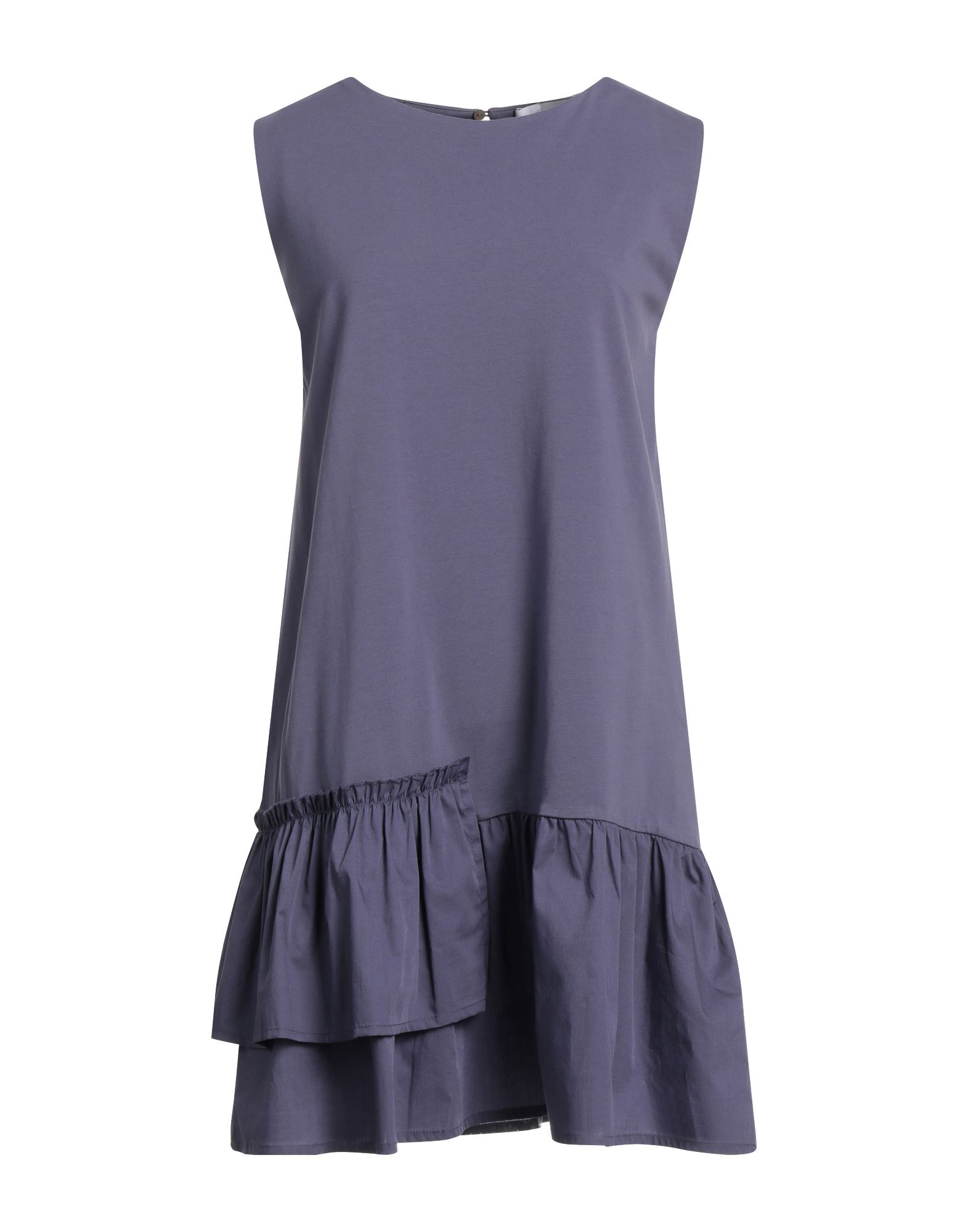 Alpha Studio Woman Mini Dress Mauve Size 8 Cotton, Elastane In Purple