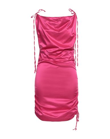 Jijil Woman Mini Dress Fuchsia Size 6 Cotton, Silk, Elastane In Pink