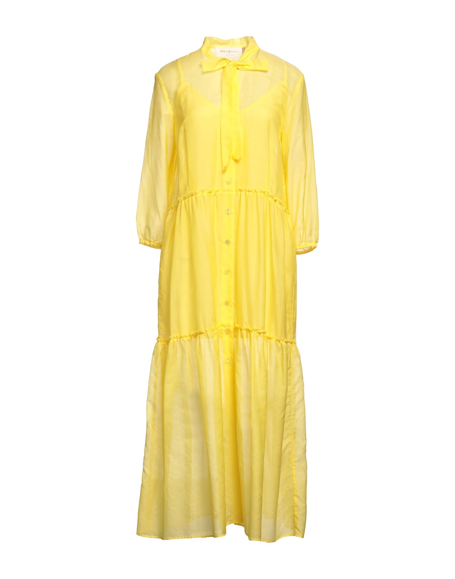 Katia Giannini Midi Dresses In Yellow