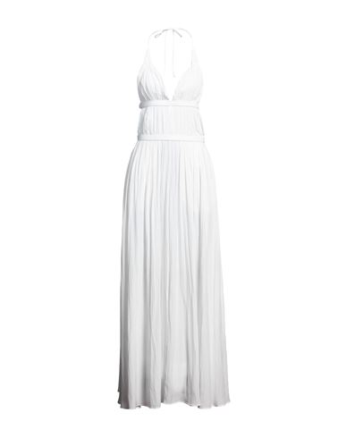 Loewe Woman Maxi Dress White Size 10 Polyester