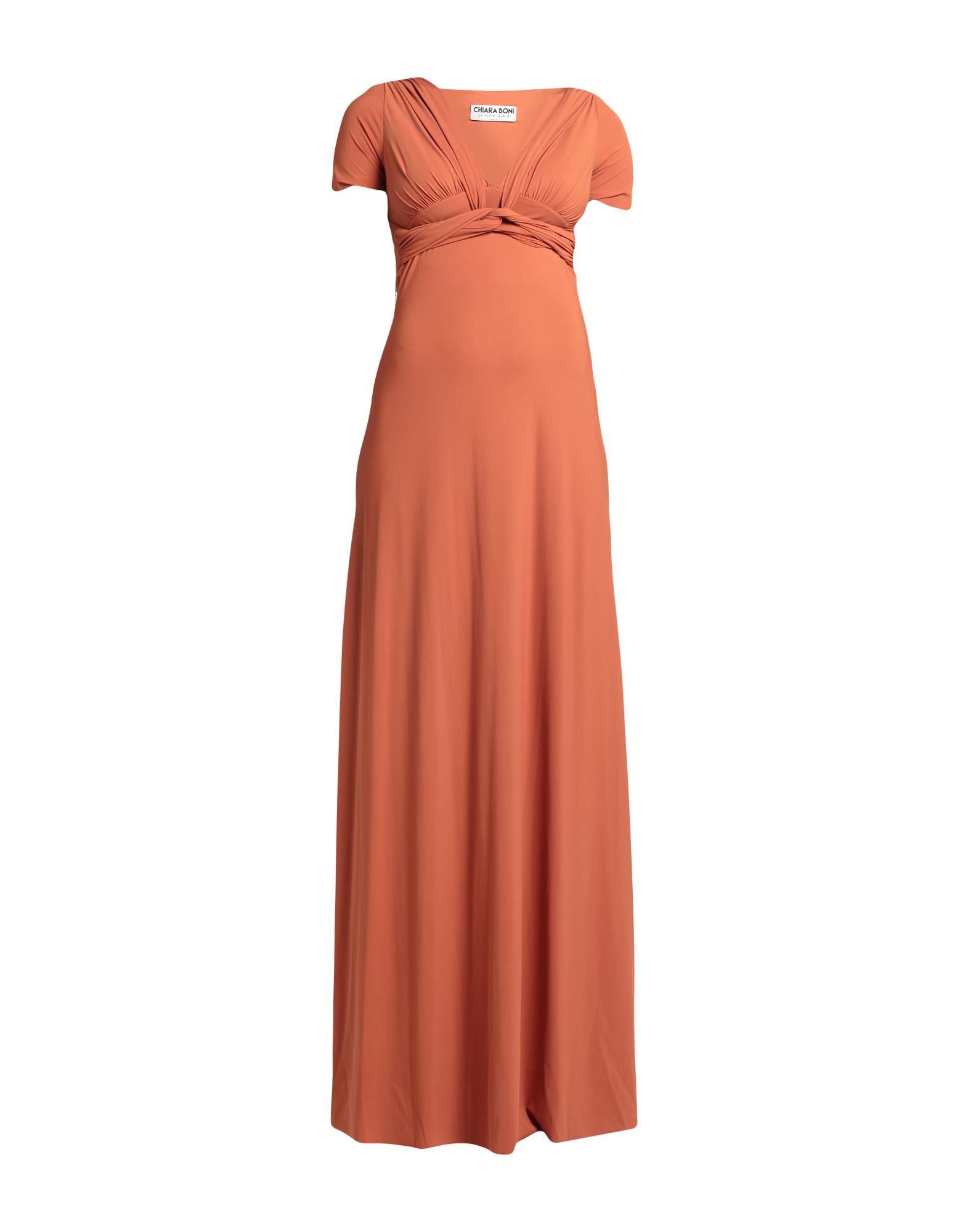 Chiara Boni La Petite Robe Woman Maxi Dress Rust Size 8 Polyamide, Elastane In Red