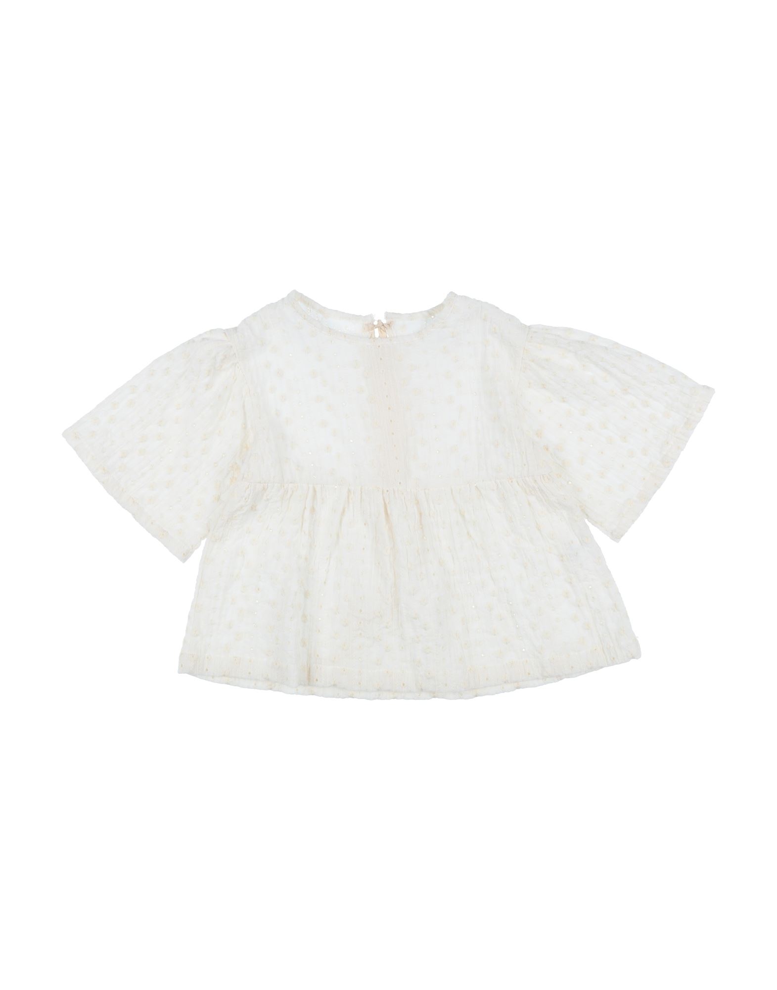 Babe And Tess Kids' Babe & Tess Toddler Girl Blouse Ivory Size 6 Cotton, Polyester In White