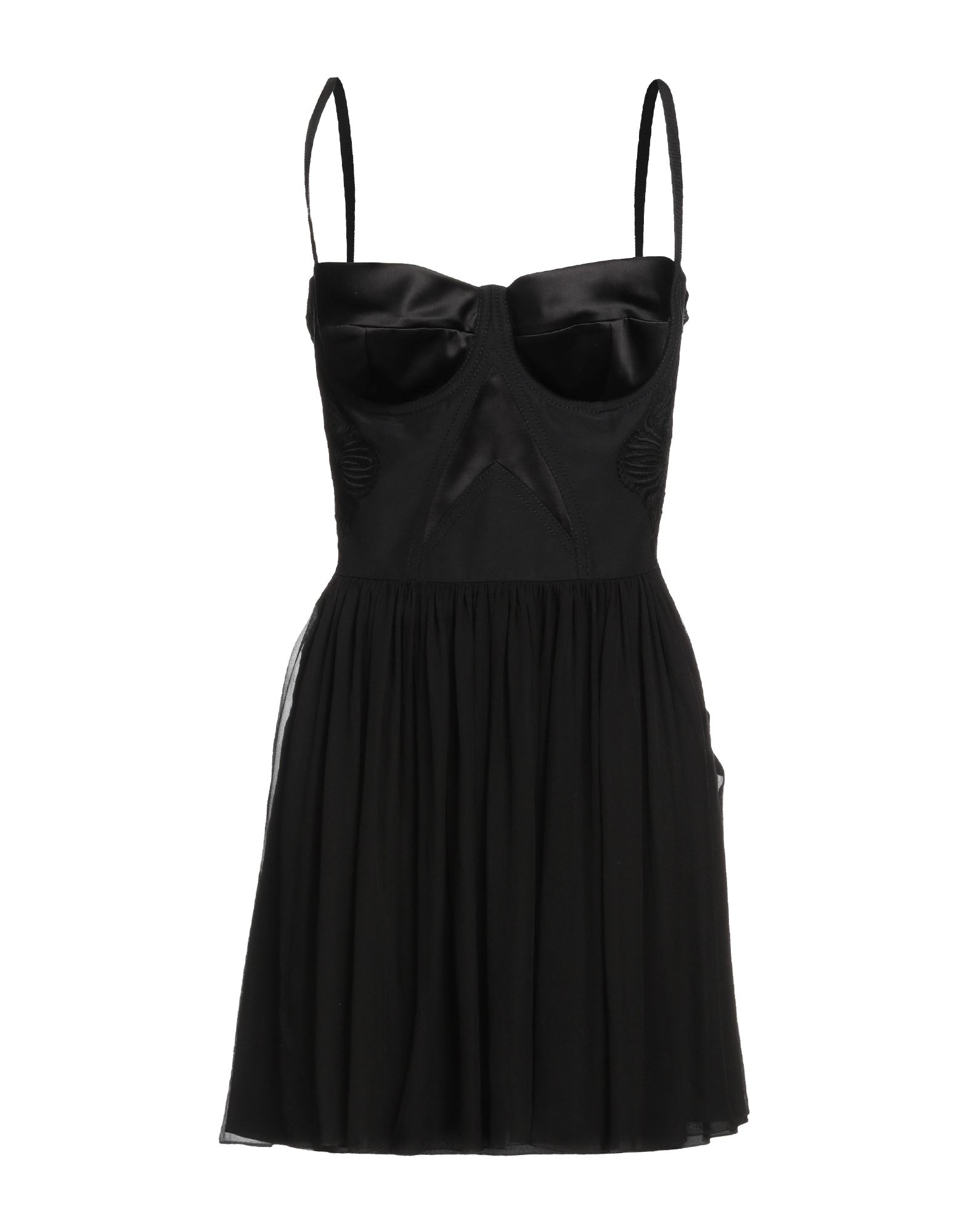 Alberta Ferretti Short Dresses In Black