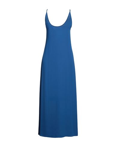 Ean 13 Woman Long Dress Blue Size 6 Polyester