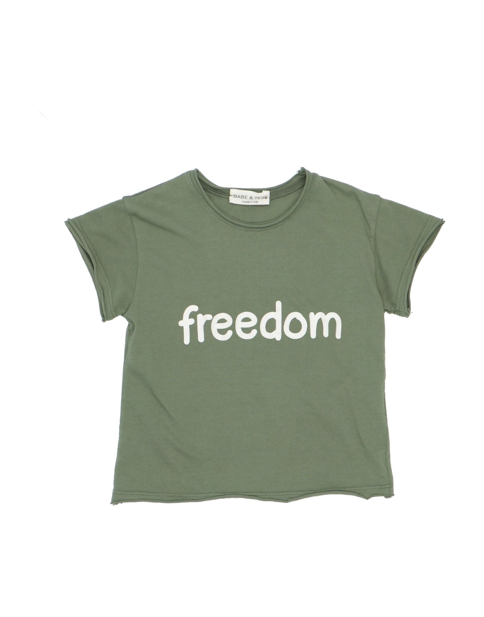 Babe And Tess Kids' Babe & Tess Toddler Girl T-shirt Military Green Size 3 Cotton
