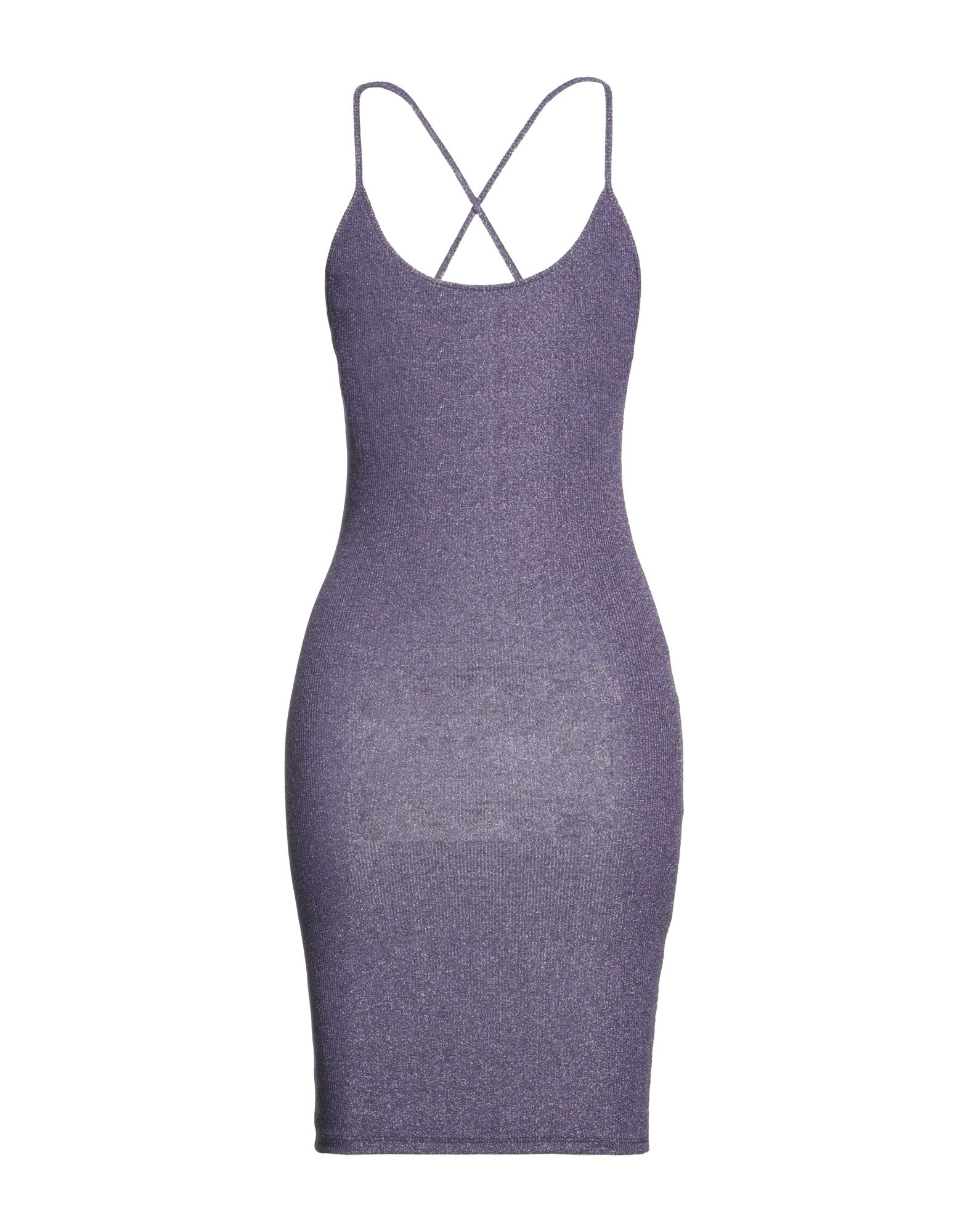 T+art Short Dresses In Purple