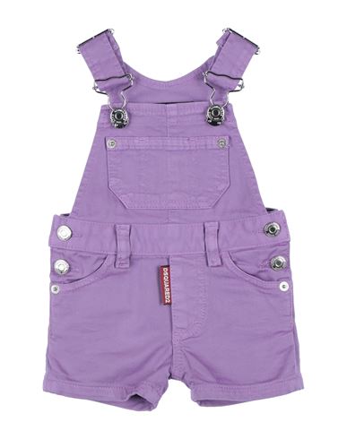 Dsquared2 Newborn Baby Jumpsuits & Overalls Lilac Size 3 Cotton, Elastane In Purple