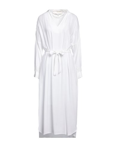 Le Sarte Pettegole Woman Midi Dress White Size 8 Viscose