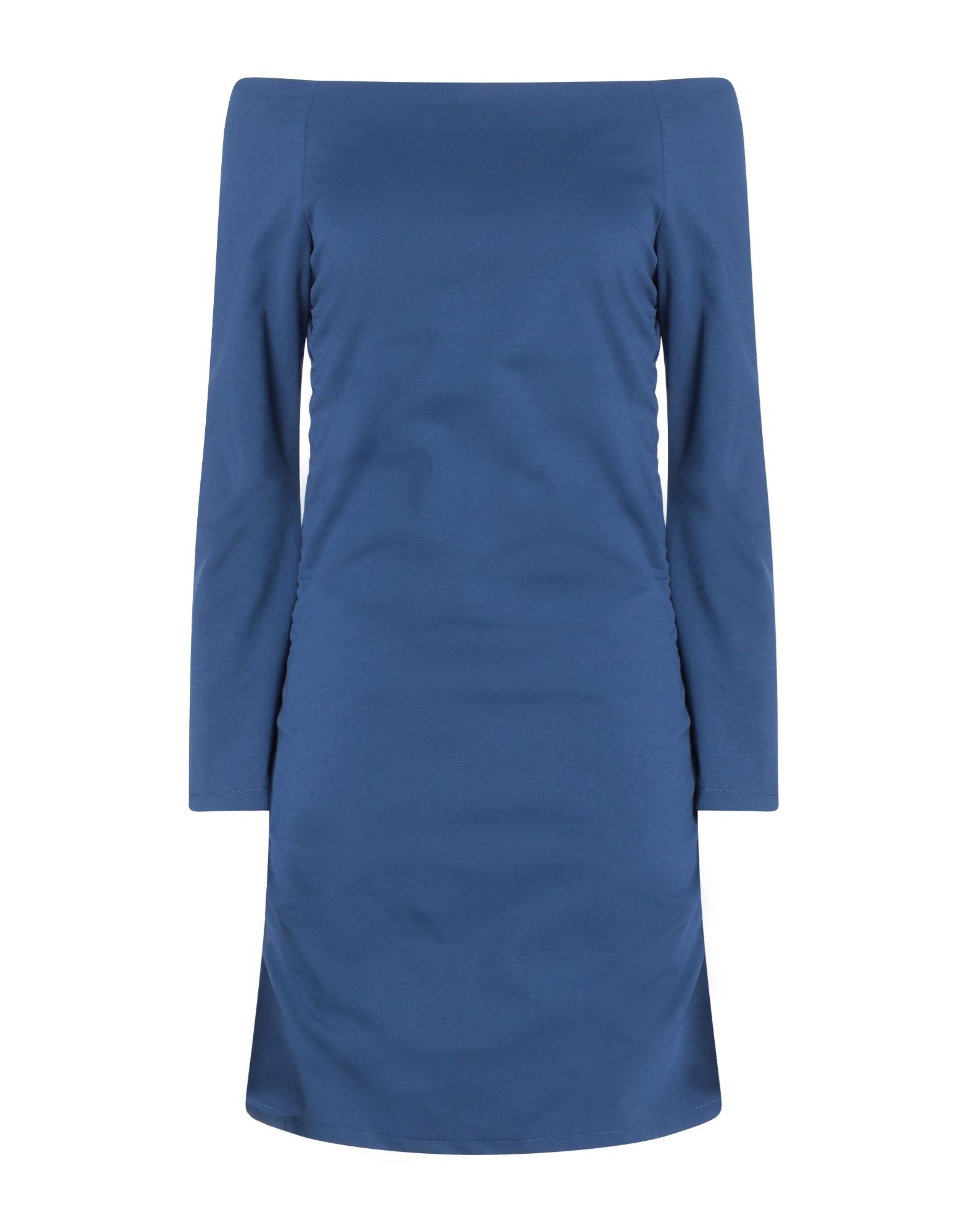 Merci .., Woman Mini Dress Blue Size 6 Cotton, Nylon, Elastane