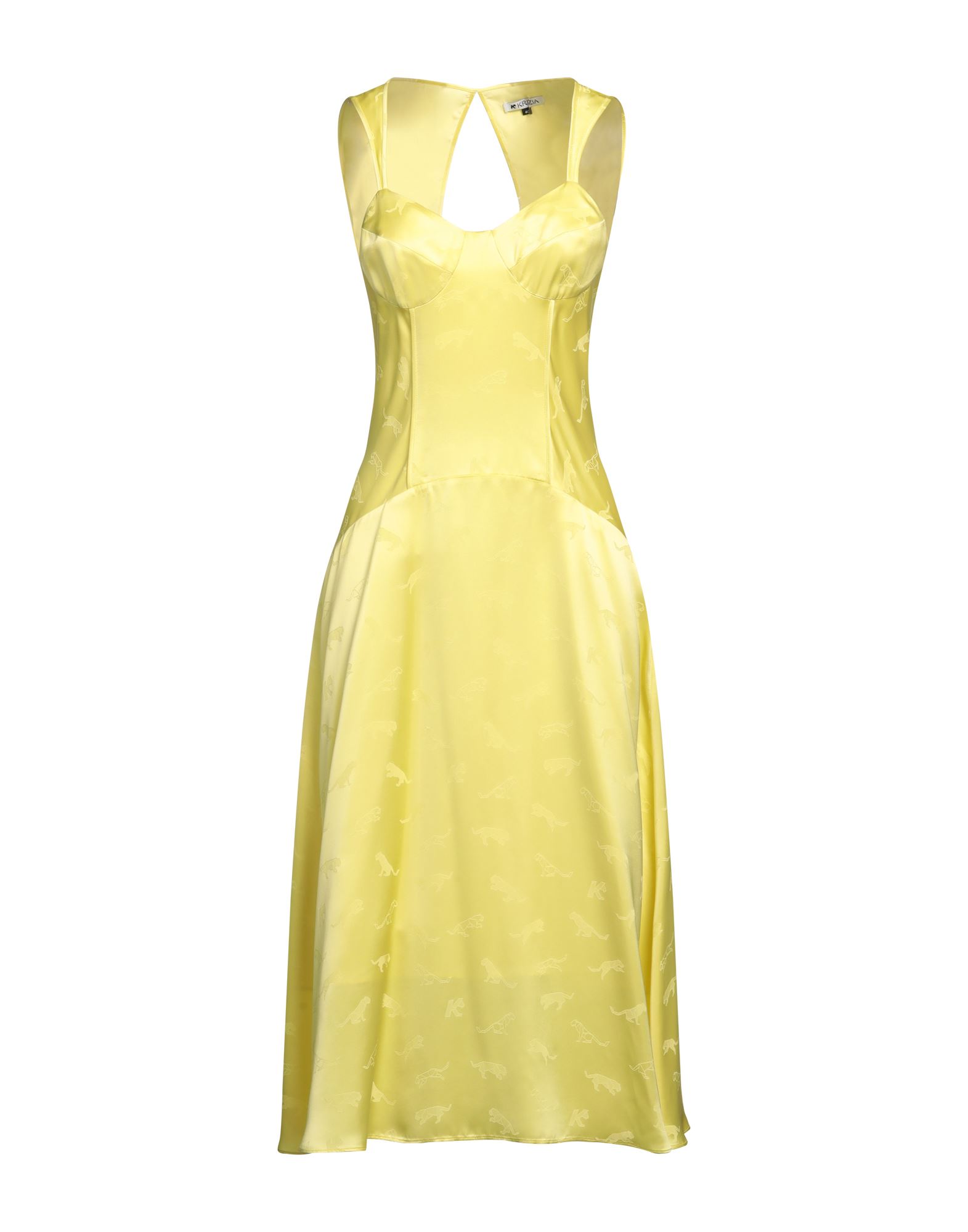 Krizia Midi Dresses In Yellow
