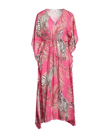 Copurs By Derya Copur Woman Midi Dress Fuchsia Size 4 Viscose In Pink