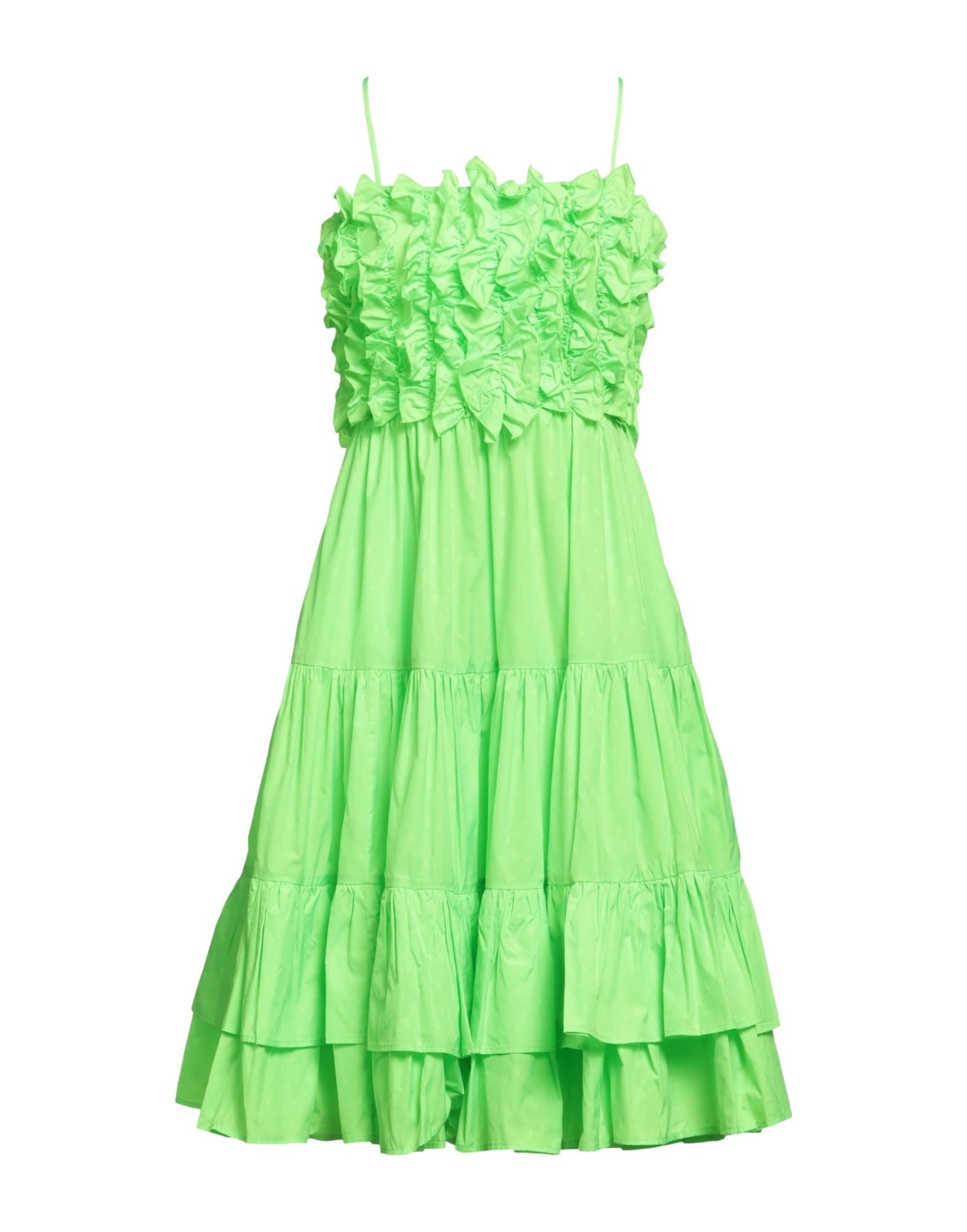 Msgm Midi Dresses In Green