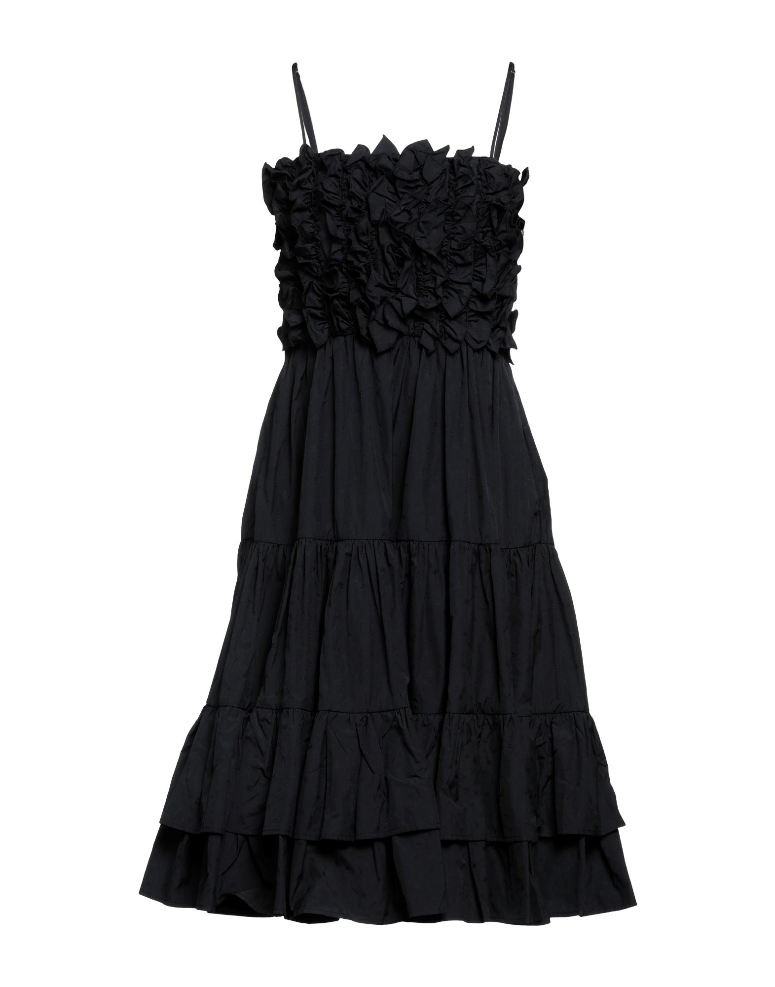 Msgm Midi Dresses In Black