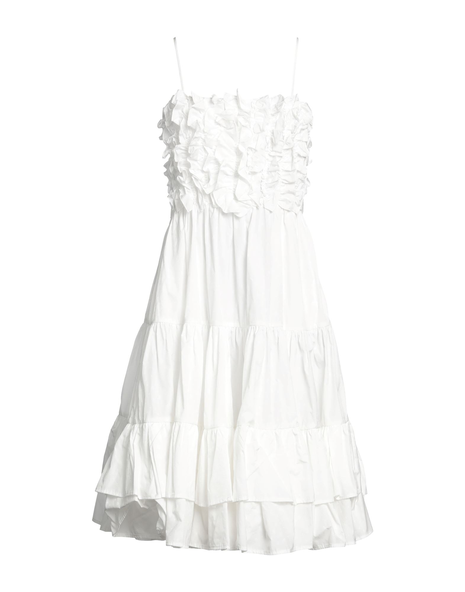 Msgm Midi Dresses In White