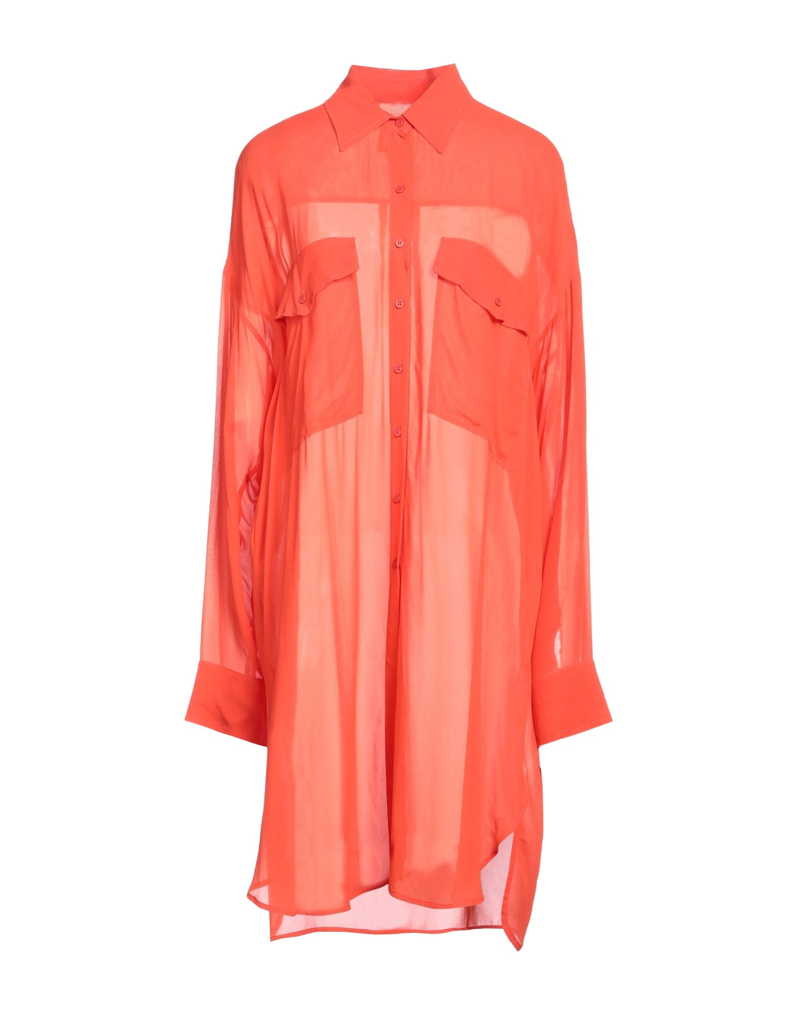 Fisico Midi Dresses In Orange
