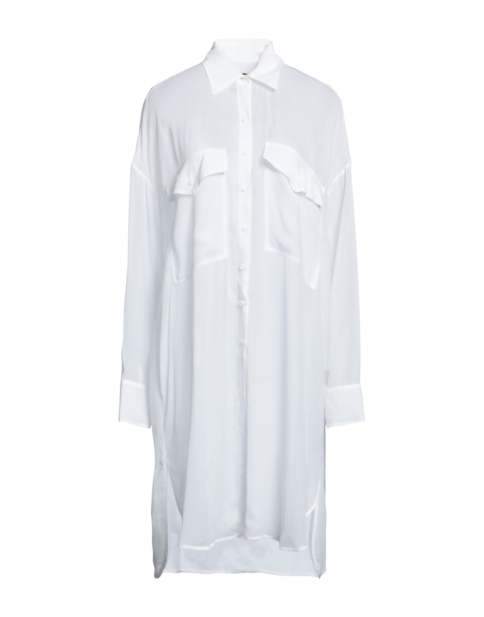 Fisico Midi Dresses In White