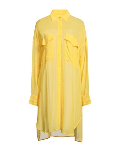 Fisico Woman Midi Dress Yellow Size S Viscose