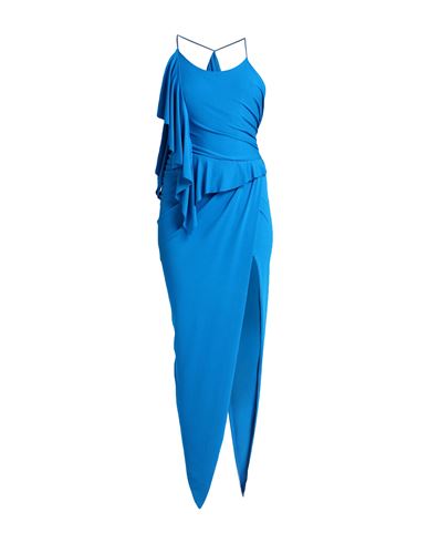 Alexandre Vauthier Woman Maxi Dress Azure Size 6 Viscose, Elastane In Blue
