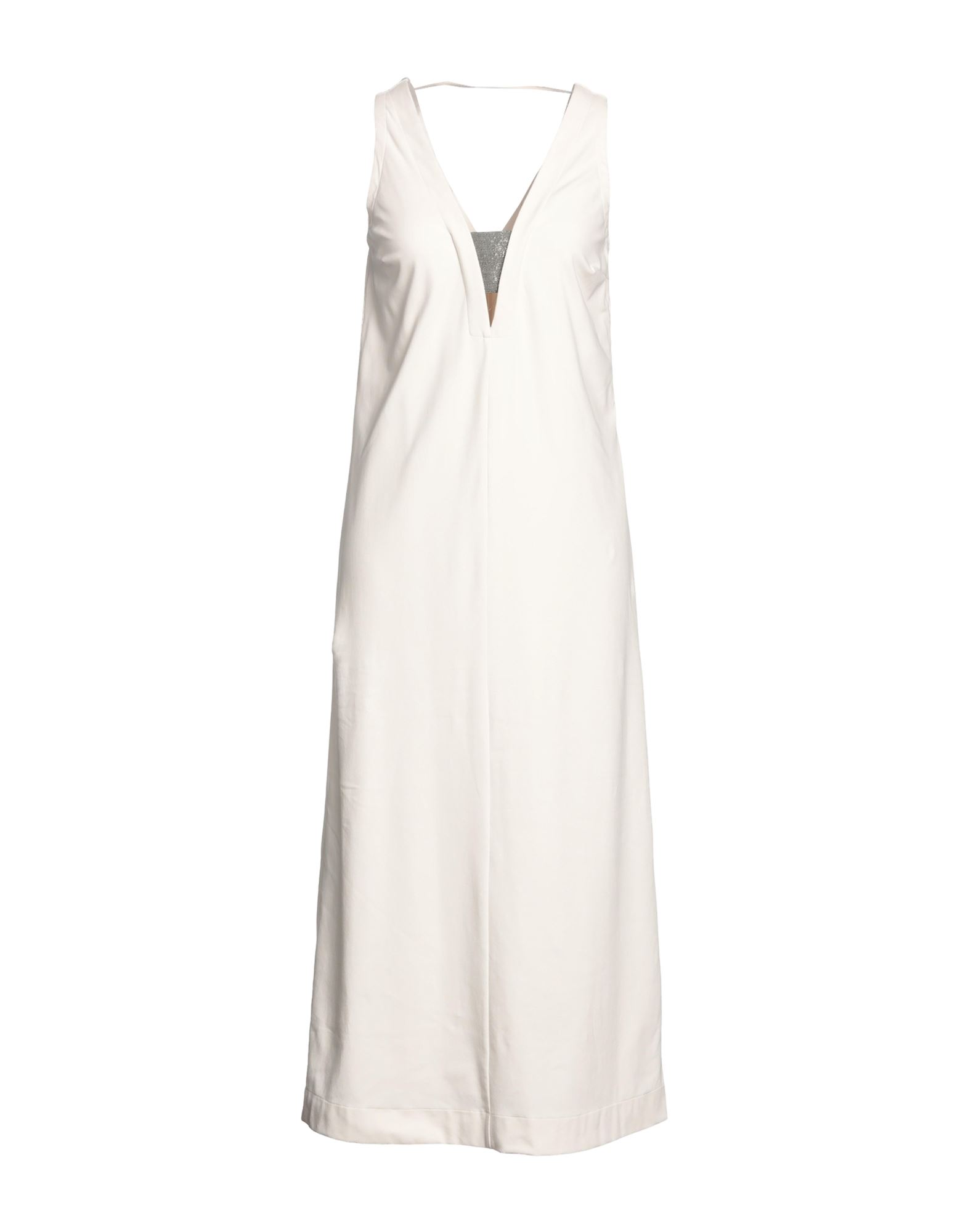 Brunello Cucinelli Midi Dresses In White