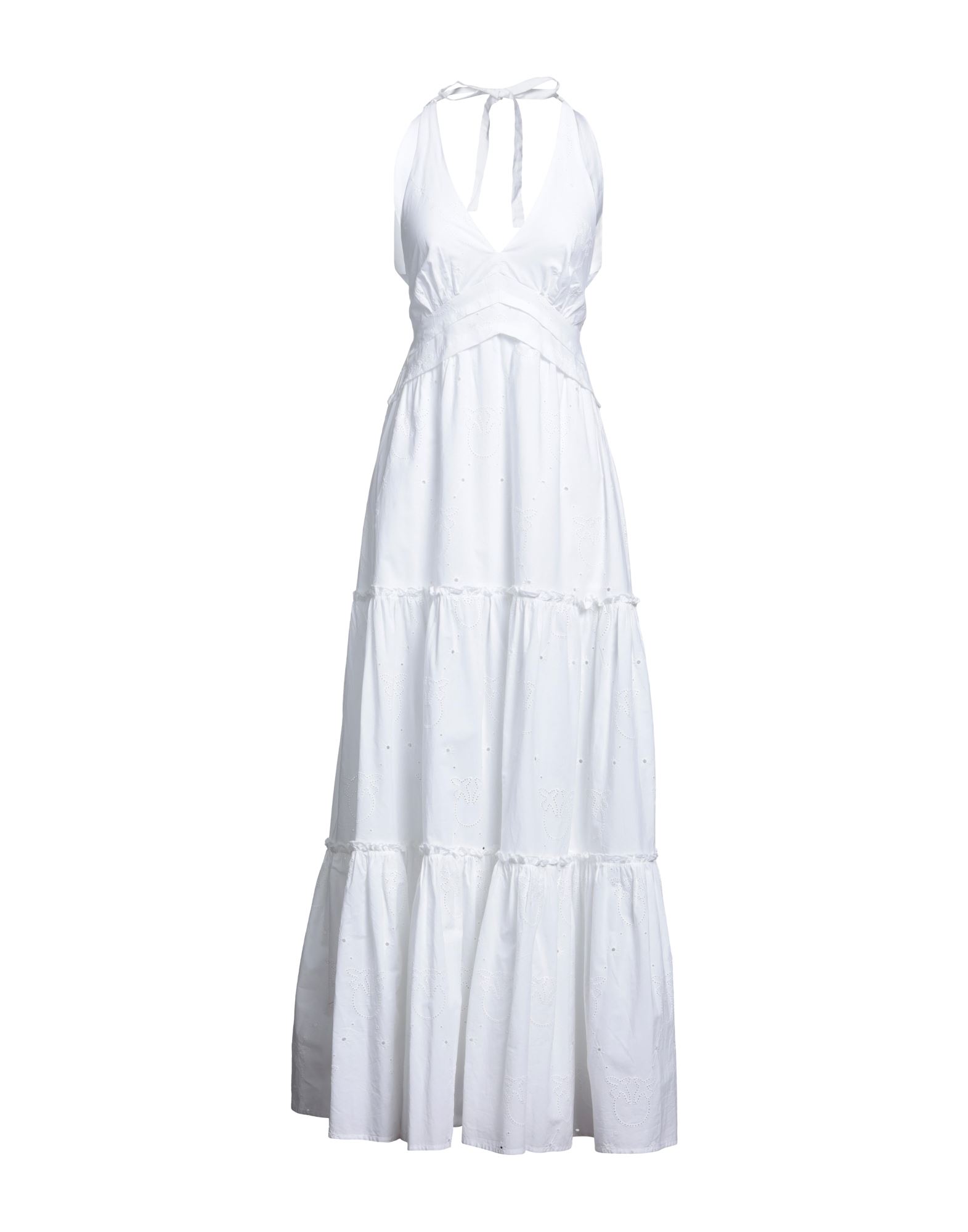 Pinko Long Dresses In White