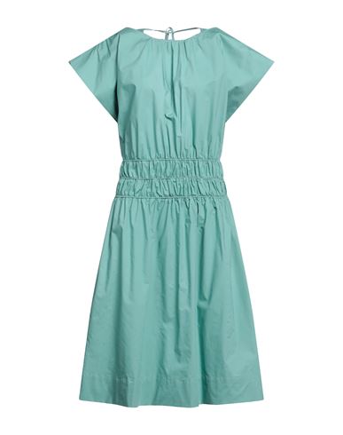 Bohelle Woman Midi Dress Sage Green Size 10 Cotton