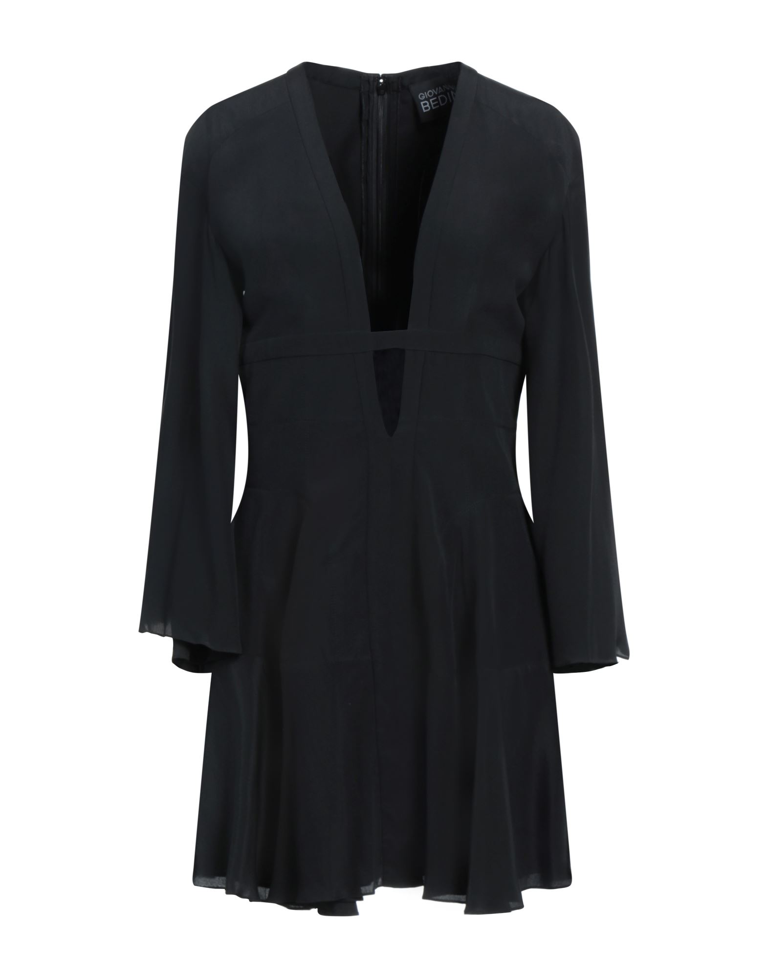 Shop Giovanni Bedin Woman Mini Dress Black Size 2 Silk