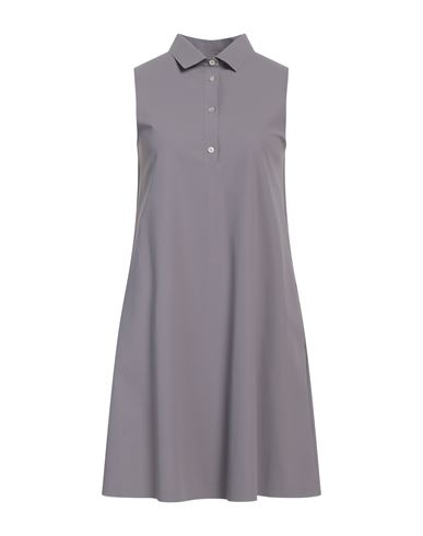 Rrd Woman Mini Dress Lead Size 8 Polyamide, Elastane In Grey