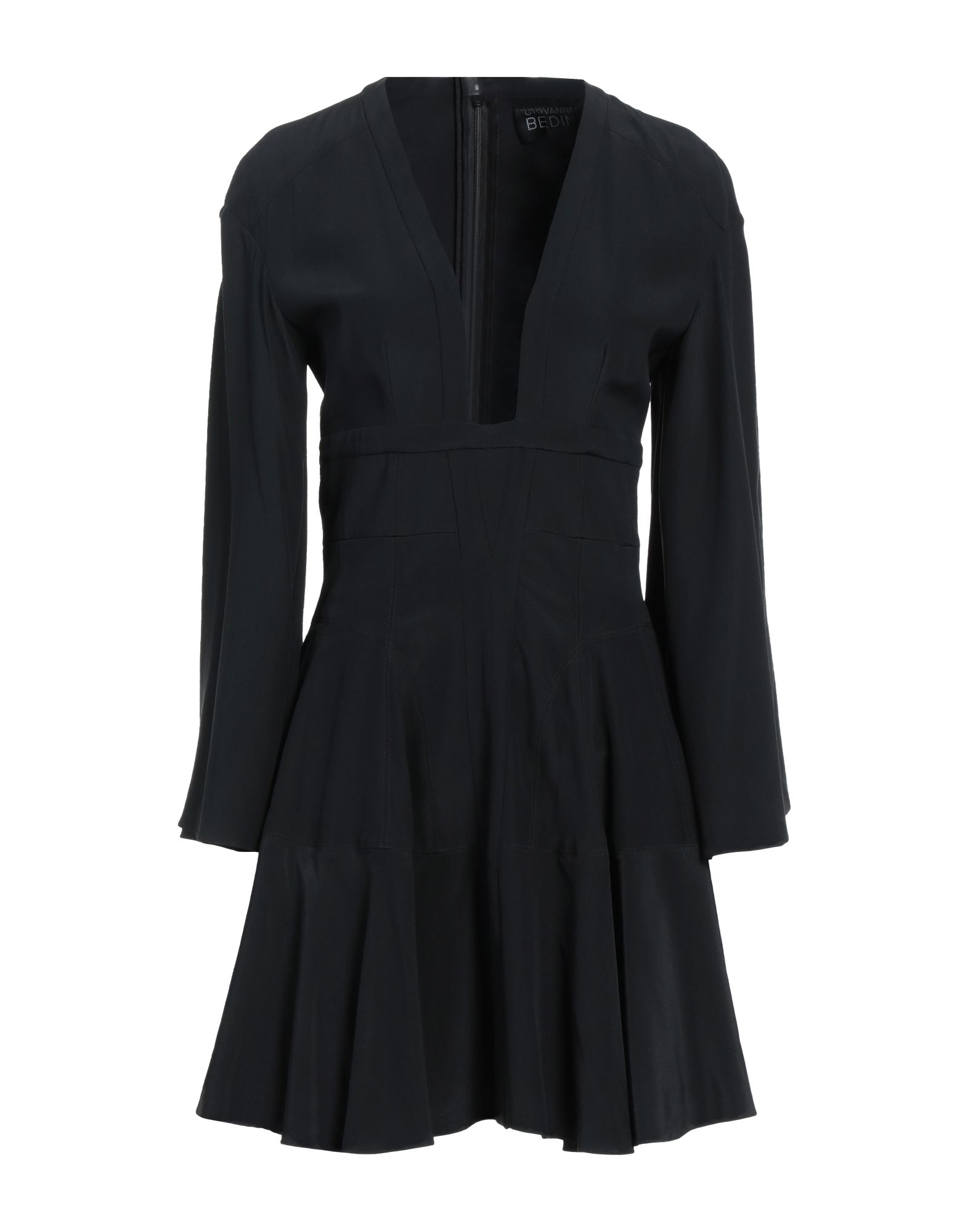 Shop Giovanni Bedin Woman Mini Dress Black Size 6 Silk