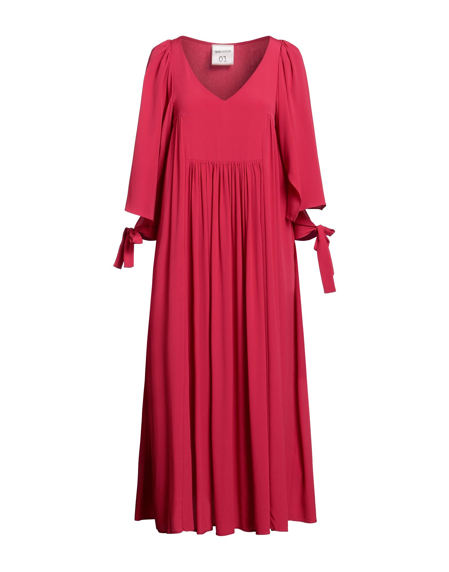 Semicouture Midi Dresses In Red