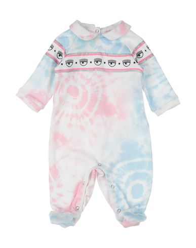 Shop Chiara Ferragni Newborn Girl Baby Jumpsuits & Overalls White Size 3 Cotton
