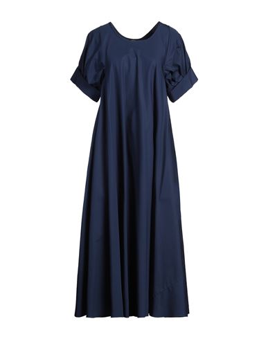 Aspesi Woman Midi Dress Midnight Blue Size 8 Cotton