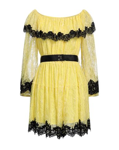 Anna Molinari Woman Mini Dress Yellow Size 8 Viscose, Polyamide